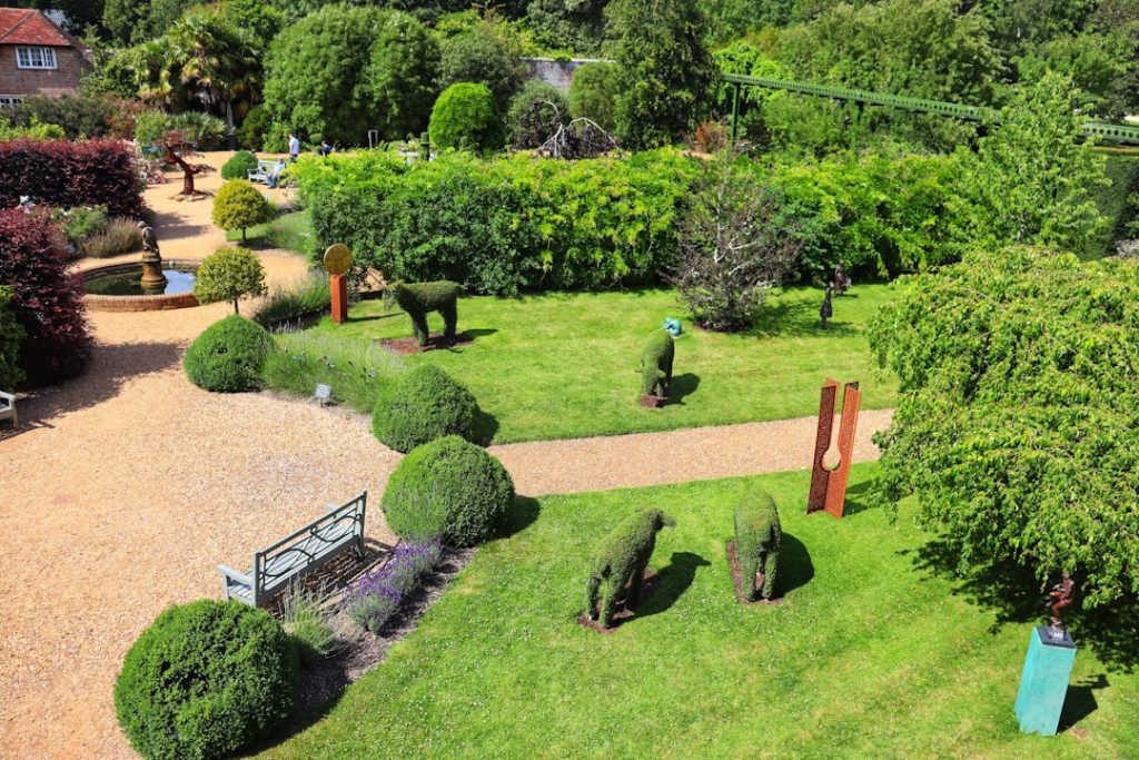 Garden with plants as animals